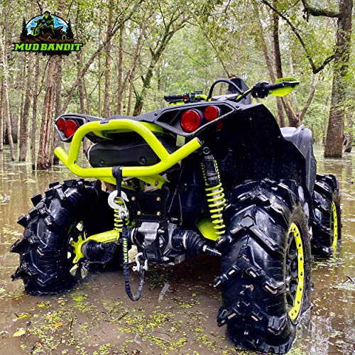 Mud Bandit ATV Recovery Strap with Winch Hook and D Ring Shackle, Tow ...