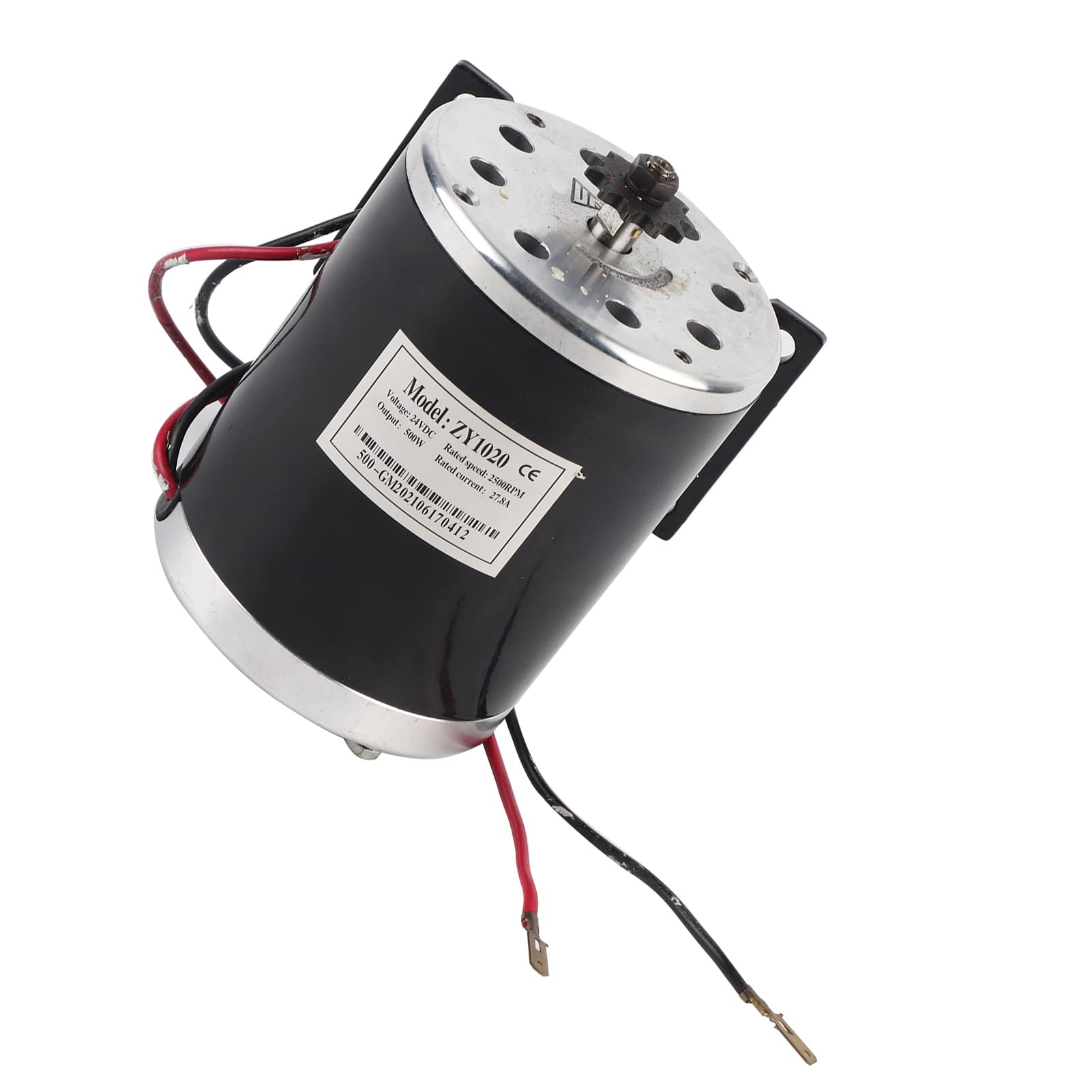 500W DC 24V Elektro-Bürstenmotor mit Halterung Elektrischer Bürstenmotor Elektromotor für DIY Elektroroller Elektrofahrrad Gokart