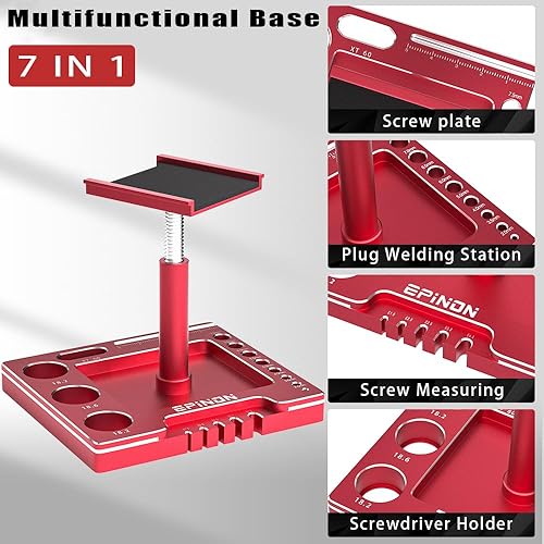 Miniatura 3 de EPINON Herramienta de reparación de soporte de trabajo de reparación de automóvil a control remoto, rotación de 360 grados para 116 118 124 RC