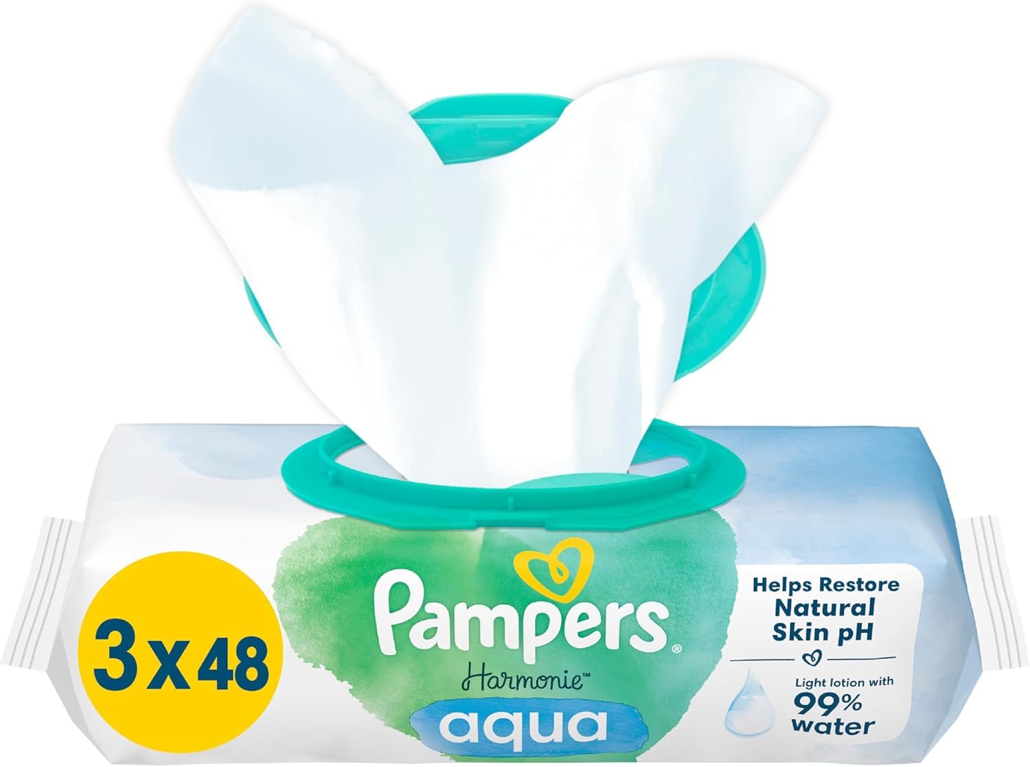 Pampers 81691055 - Aqua pure toallitas húmedas, unisex