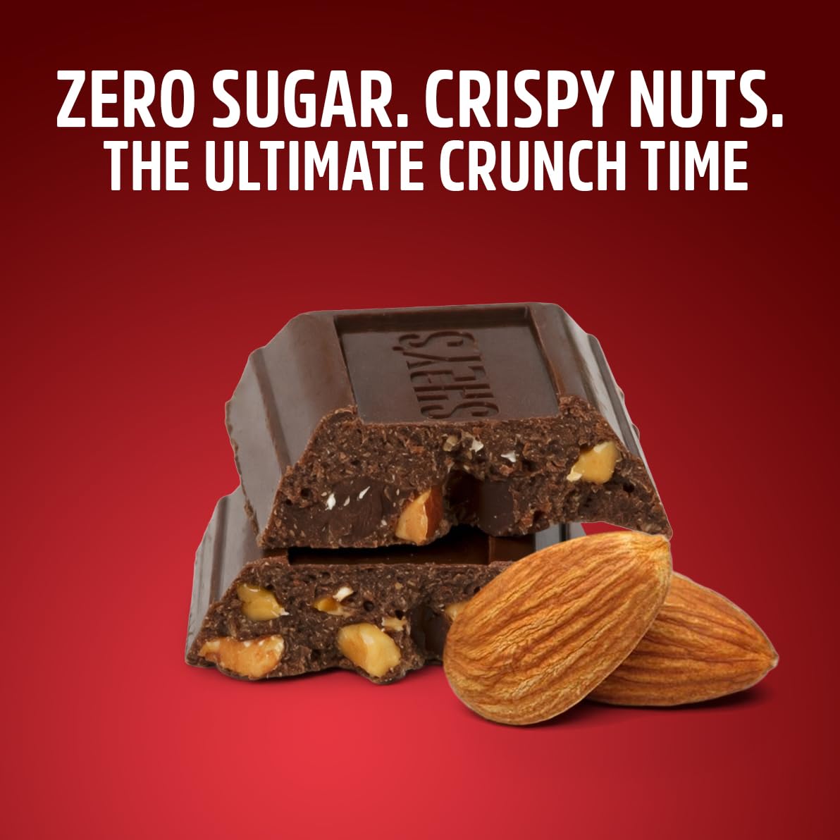 Zero Sugar Milk Chocolate Candy with Almonds, 2lb Bulk Bag - Individually Wrapped Mini Candy Bars, Sugar Free Chocolate Perfect for Low Carb Diets, Office Snacks & Guilt-Free Snacking