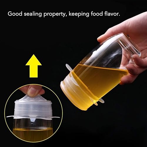 Miniatura 4 de 6 tapas elásticas de silicona, tapas redondas de silicona reutilizables resistentes a altas temperaturas, cubiertas de almacenamiento de alimentos,