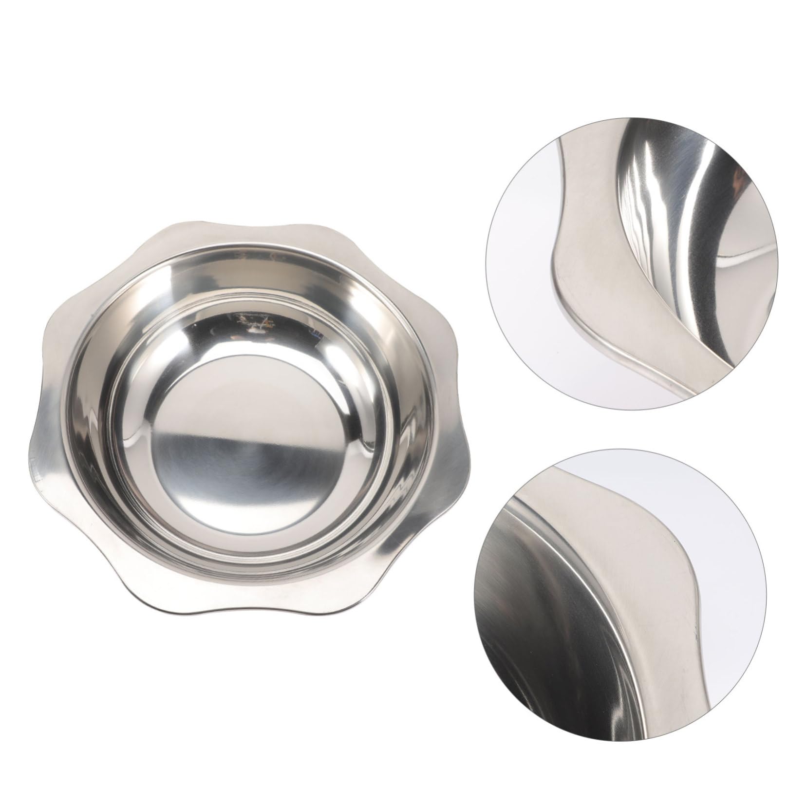 GRIRIW Thicken Stainless Steel Hotpot Pot Multi-grid Hot Pot Basin Hotpot Dividers