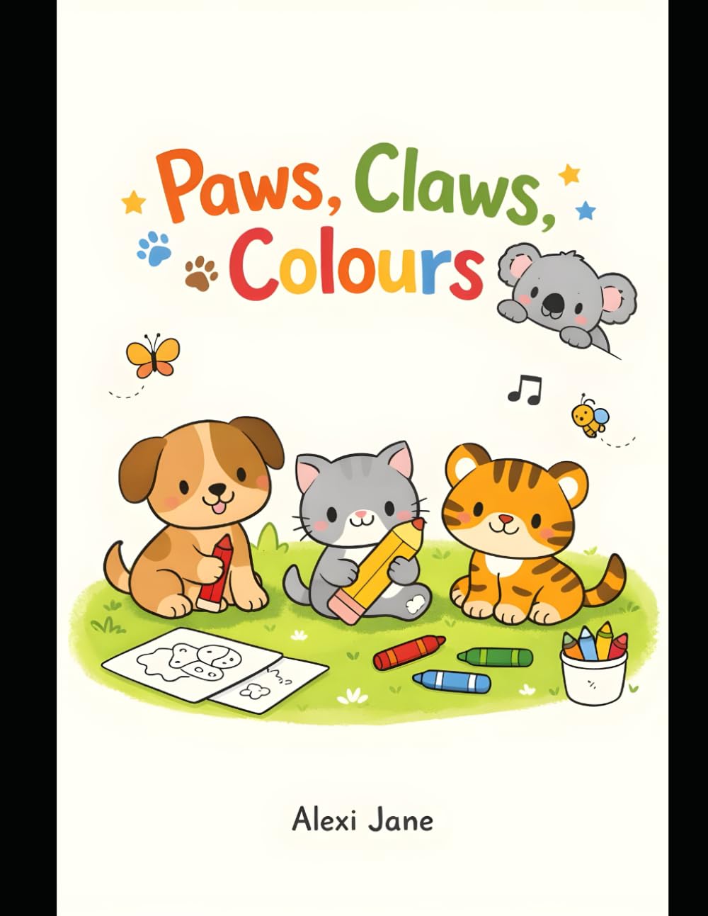 Paws, Claws, Colors: A Fun and Easy Animal Coloring Book for Kids Ages 3–6