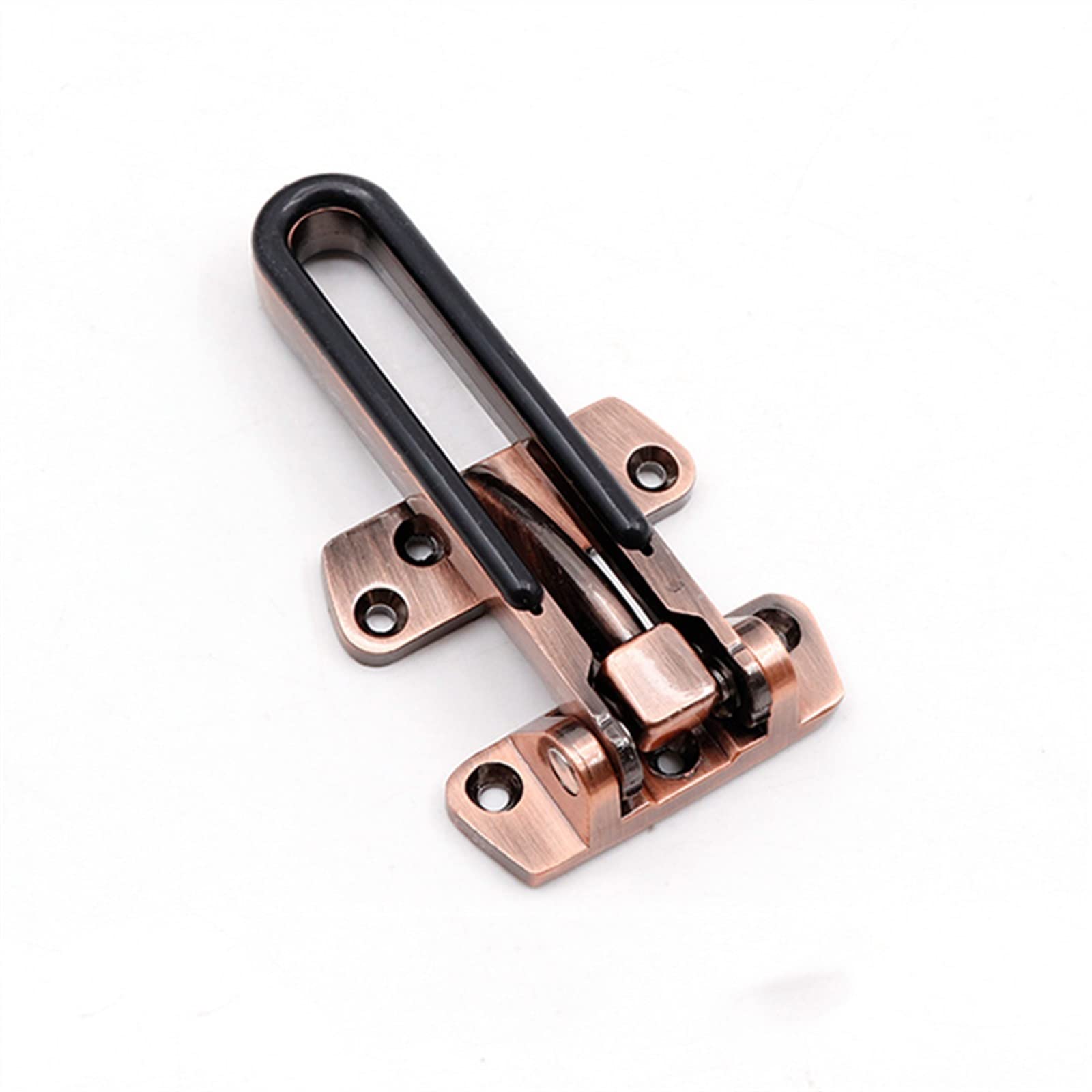 Moraillon de porte KmoNo bronze rouge avec boucle et chaîne de sécurité pour intérieur