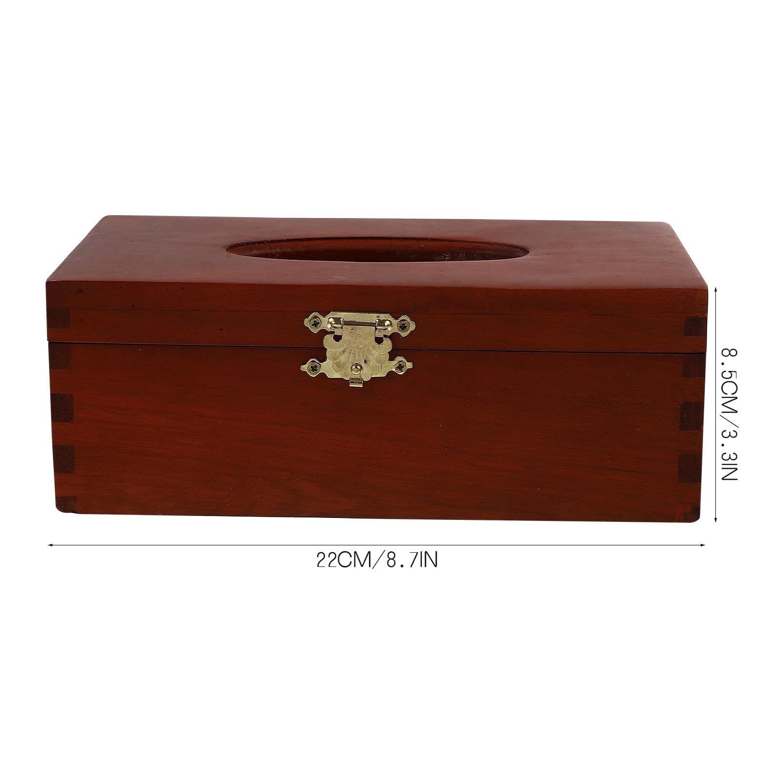 Beavorty Mehrzweck Taschentuchbox aus Massivholz mit Einfache Reinigung und Großer Kapazität für Haushalt Dekoratives und Schlichtes Design