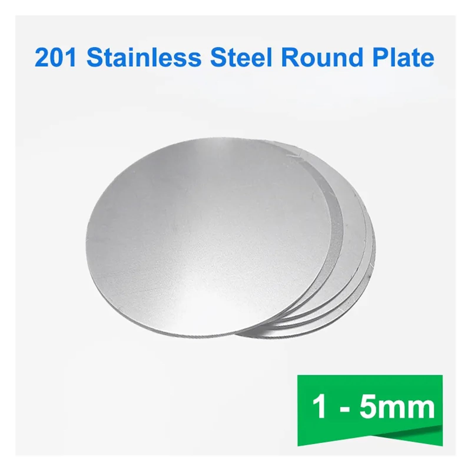 Plaque Ronde En Acier Inoxydable, Diamètre 50 Mm 60 Mm 70 Mm 80 Mm Disque Circulaire En Feuille, épaisseur 1,1 Mm 1,3 Mm 1,8 Mm 2,7 Mm Disque Rond (taille