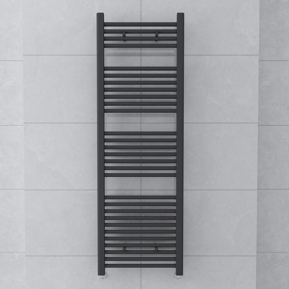Warmehaus Towel Radiator 1500x500mm Grey Bathroom Towel Rail Straight