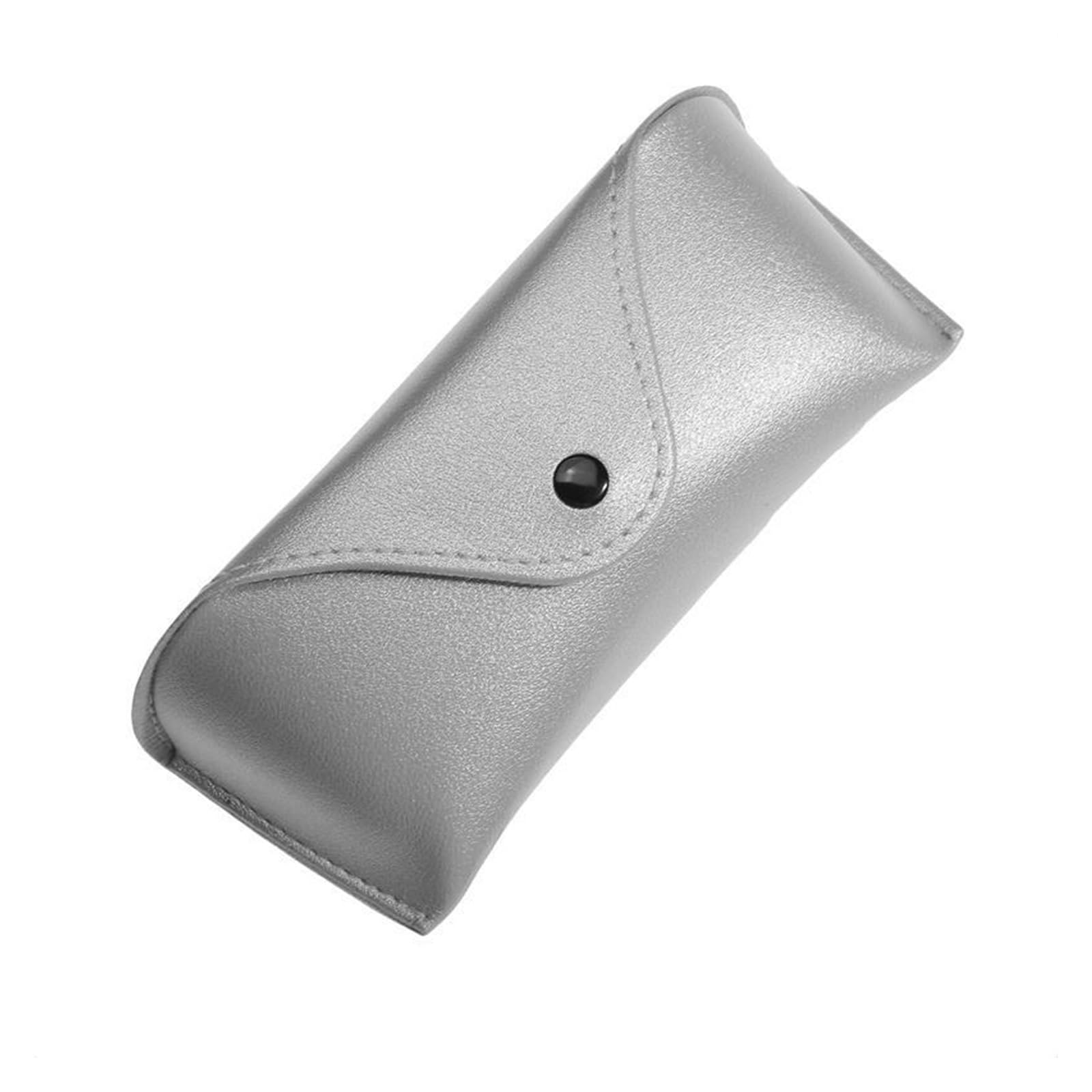 Funda Gafas Cuero Caja de gafas sol cuero Pu Color sólido, for miopía, cajas resistentes a la presión, bolsas for