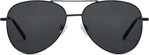 Peepers by PeeperSpecs Gafas de sol de aviador de lectura ultravioleta para mujer, color negro, 1.50