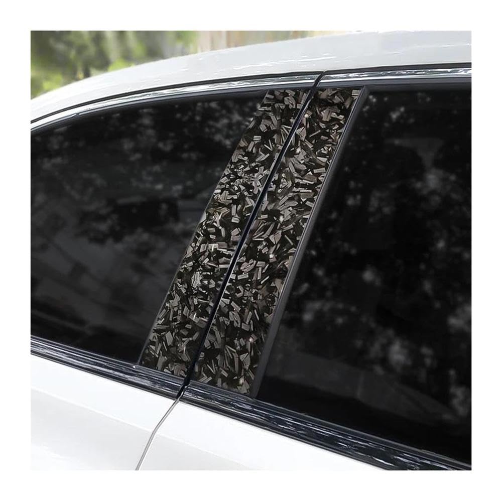 Body Parts Carbon Fiber Car B-Pillar Sticker Vinyl Film Scratch-Resistant Waterproof Self-Adhesive Sticker
