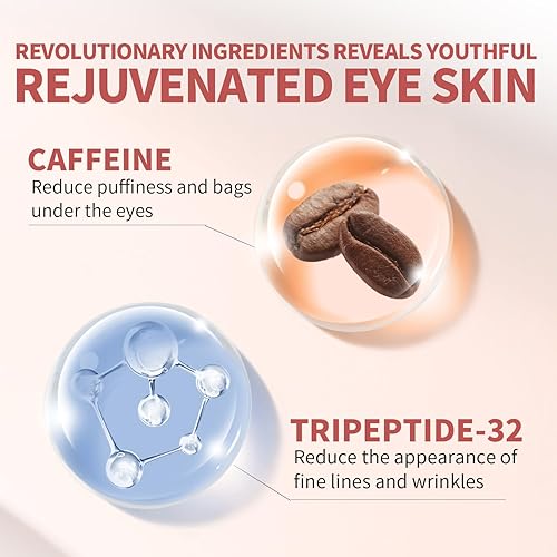 Miniatura 2 de RAZUYEN Crema de ojos reparadora de día y noche antienvejecimiento para ojeras, arrugas, hinchazón, 0.6 onzas