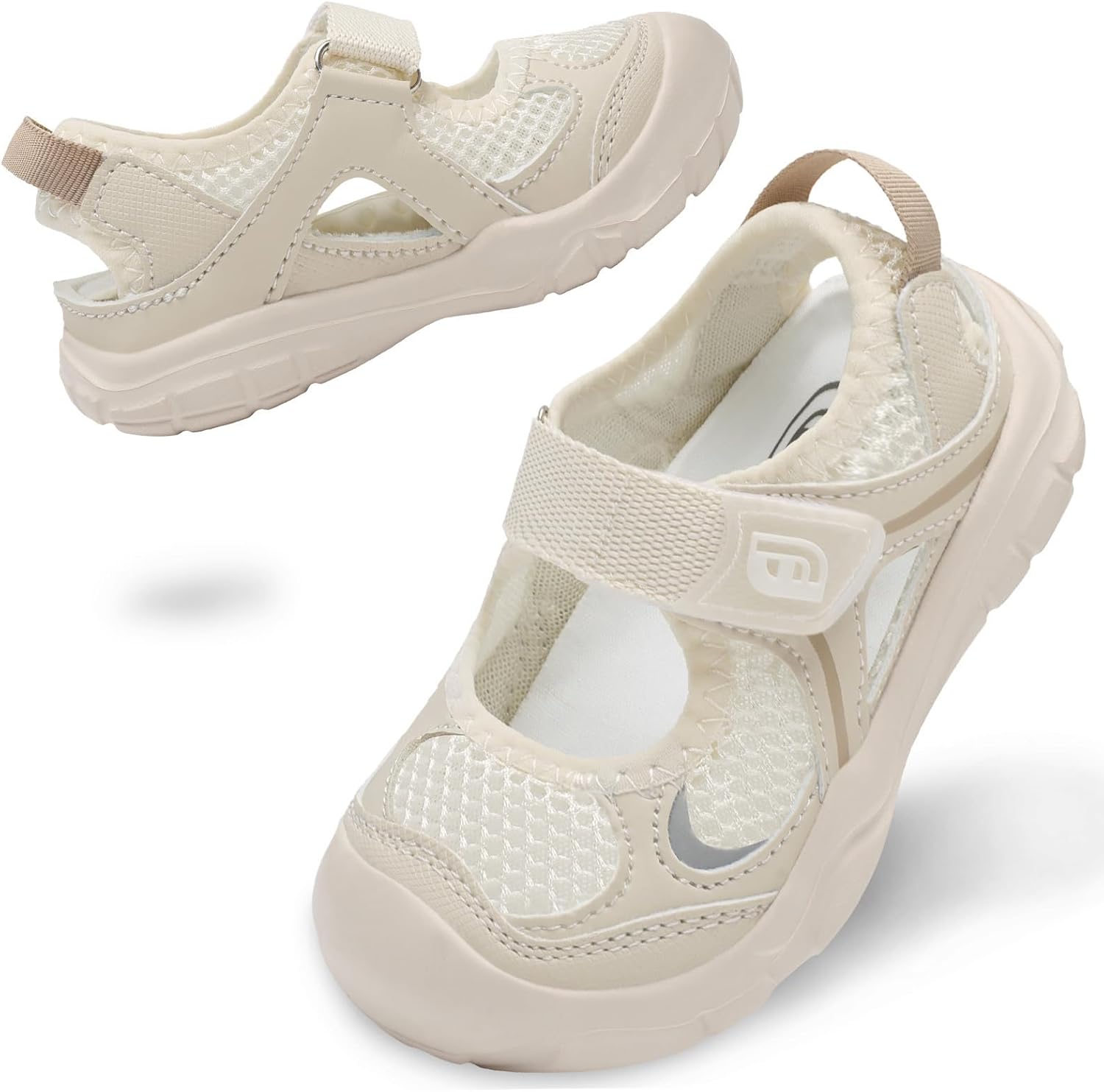 JOINFREE Toddler Sandals Girls Boys Wide Barefoot Water Sandals Lightweight Summer Water Shoes Quick-Dry Non-slip Aqua Athletic Sneakers for Beach Swim Pool