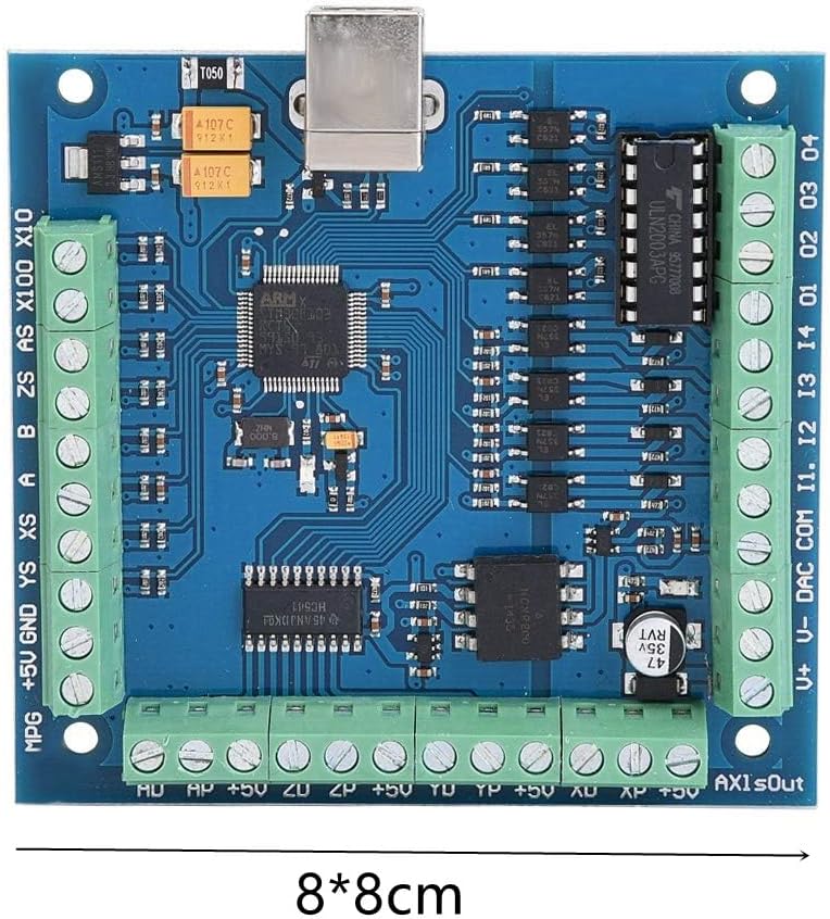Garosa Mach3 Motion Card MACH3 USB 4 Axis 100KHz USB CNC Motion Controller Card Breakout Board Controller for Engraving
