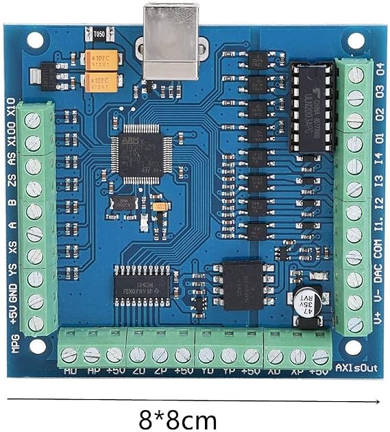 Garosa Mach3 Motion Card MACH3 USB 4 Axis 100KHz USB CNC Motion Controller Card Breakout Board Controller for Engraving