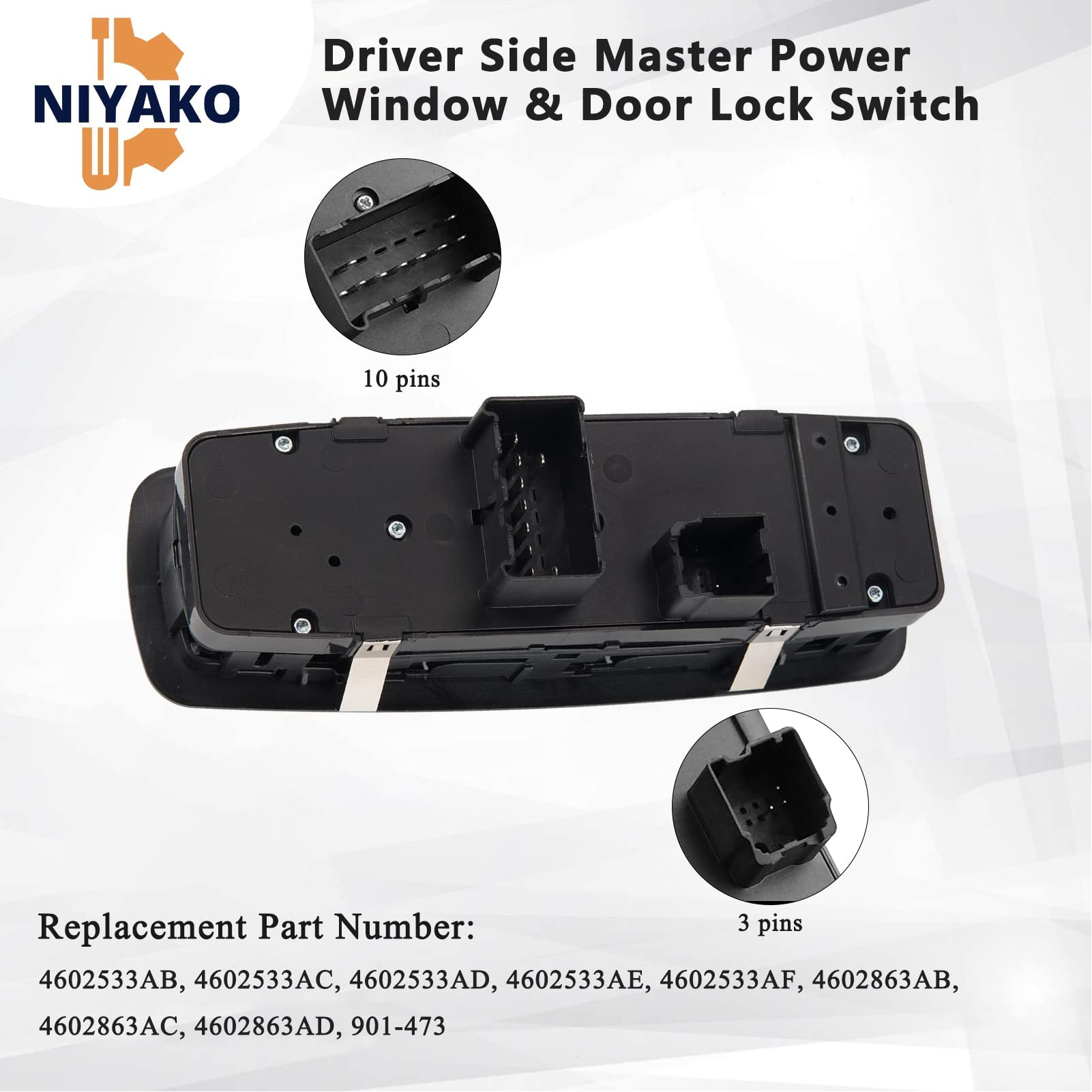 Amazon.com: Niyako Front Left Driver Side Master Power Window 