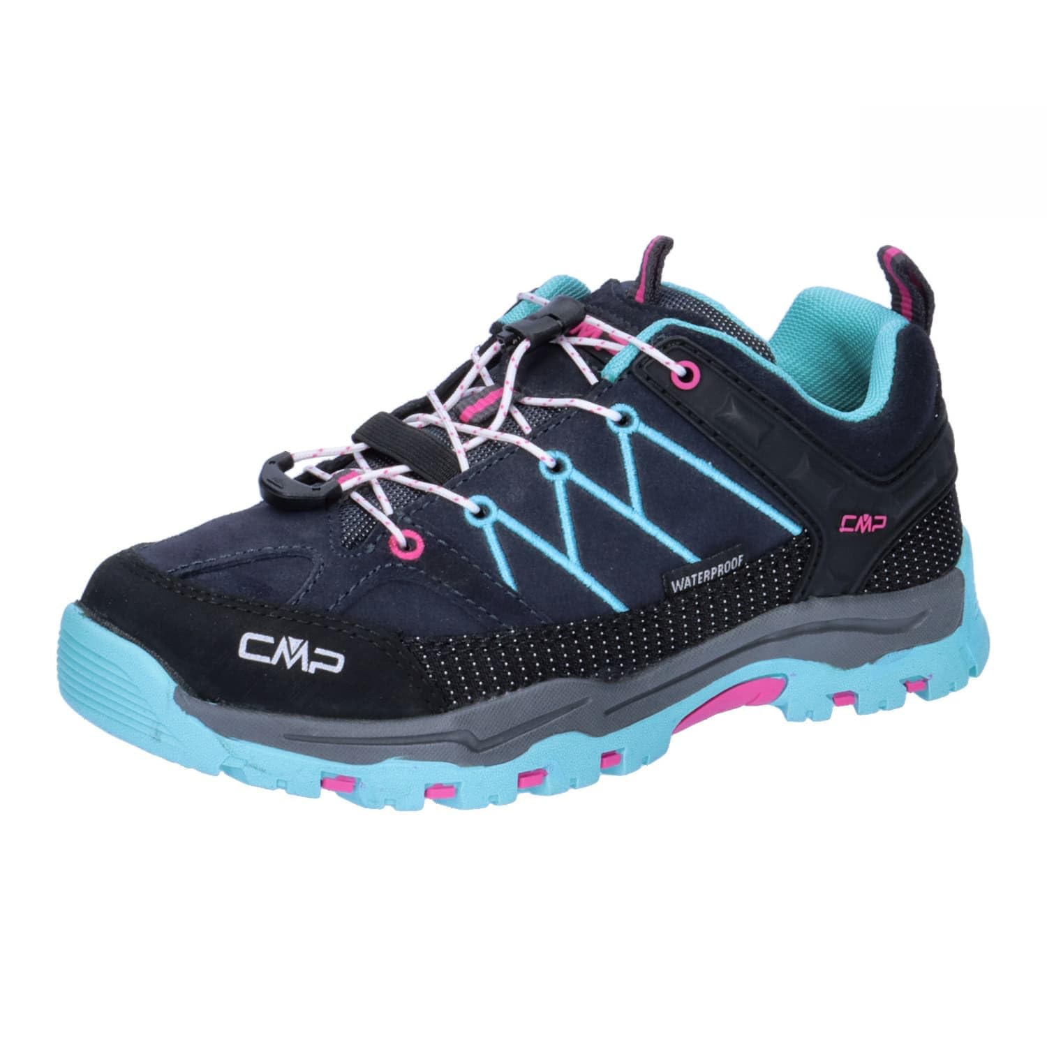 CMP Kids Rigel Low Trekking Shoes Wp Hiking, B Blue Acqua 244, 10 UK Child