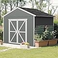 Handy Home Products Rookwood 10 X 8 Do-it-Yourself Wooden Storage Shed Brown