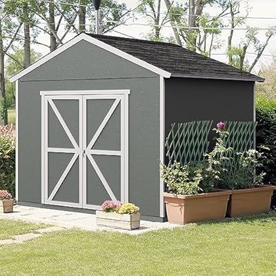 Handy Home Products Rookwood 10 X 8 Do-it-Yourself Wooden Storage Shed Brown