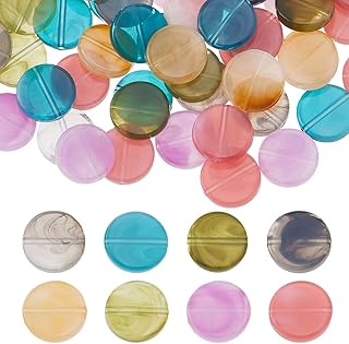 120 Mixed Color Acrylic Round Beads for Jewelry Making