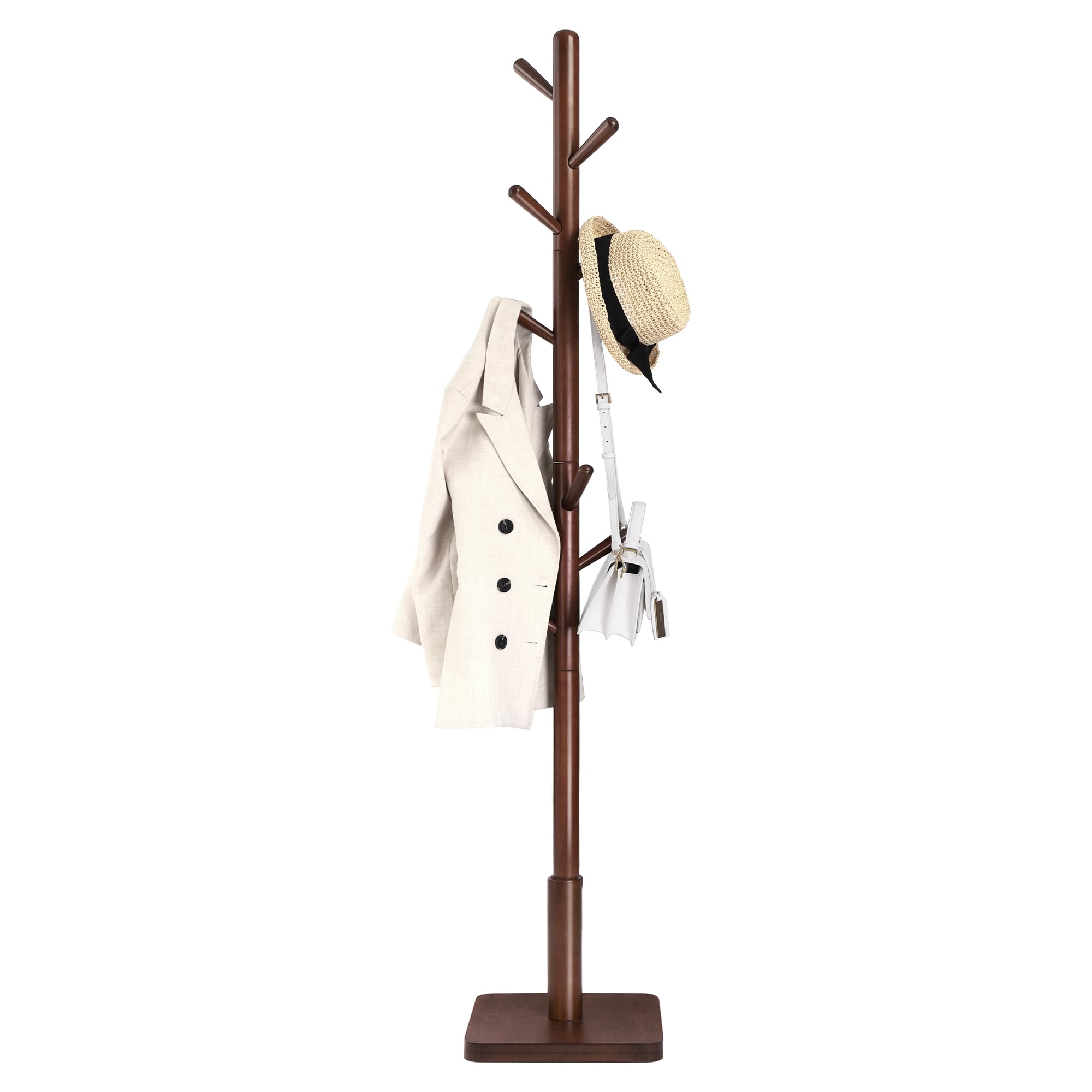 Amazon.com: VASAGLE Solid Wood Coat Rack, Free Standing Hall Coat