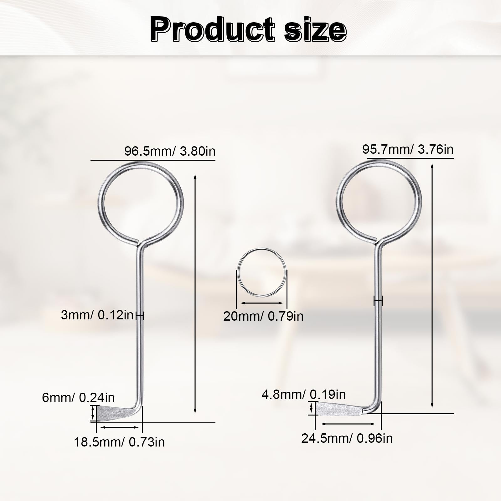 Chiave Universale Serrature - 2 Pezzi Acciaio Inox Per Aprire Porte Stanze E Bagno - Foto 4