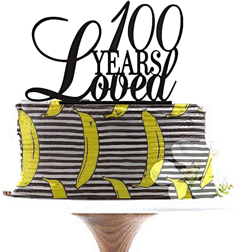 100th Birthday Cake Topper,Anniversary Cake Topper
