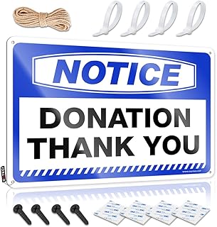 Mens Room Sign Notice Donation Thank You Tin Sign Outdoor Bar Signs Man Cave Rules(20X30CM)