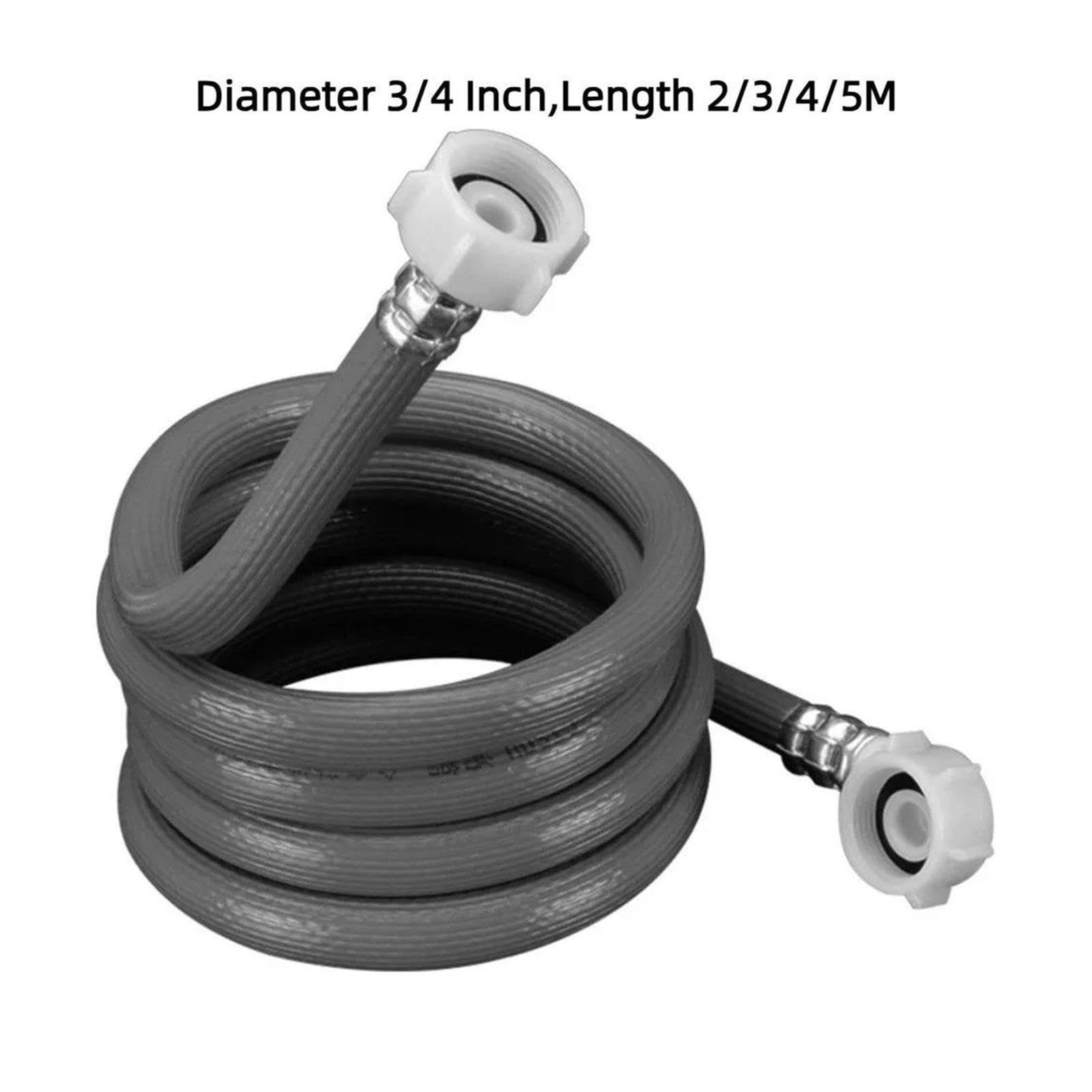 HIZON Tubo di Alimentazione for Lavatrice Automatica da 3/4 Pollici(4M)