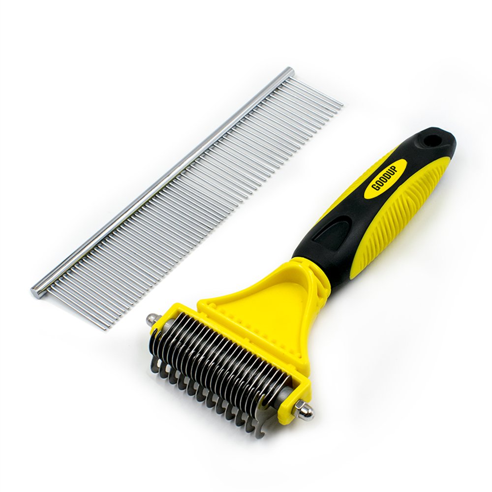 Pet Dematting Comb or Undercoat Rakes with 2 Side 12+23