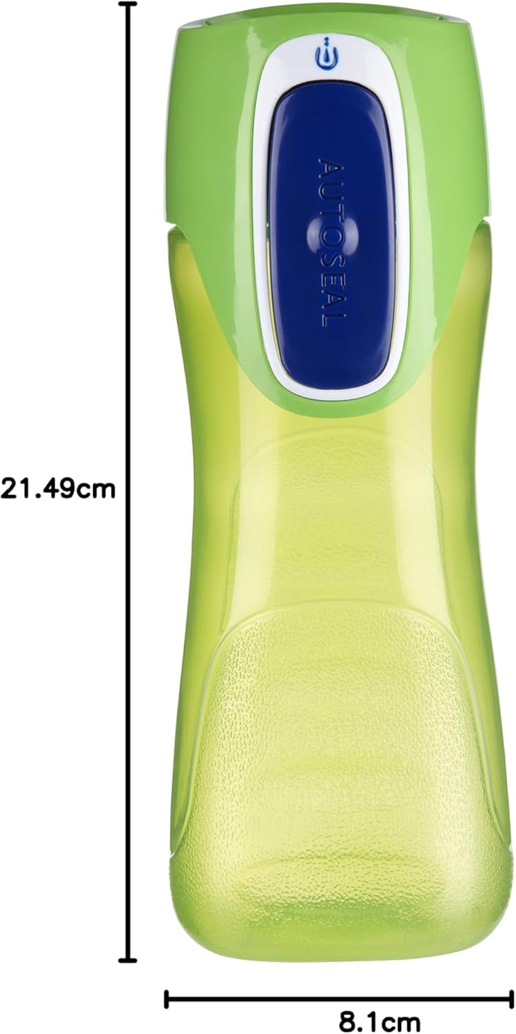 Contigo AUTOSEAL Trekker Kids Water Bottles, 14 oz., 2-Pack, Granny Smith and Nautical