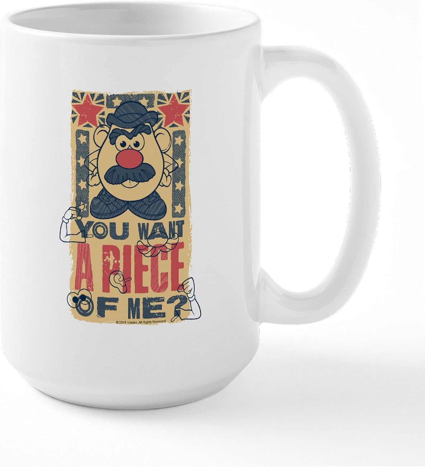 CafePress Mr. Potato Head Piece Of 15 Oz Ceramic Large Mug 15 oz (444 ml) Ceramic Coffee Mug