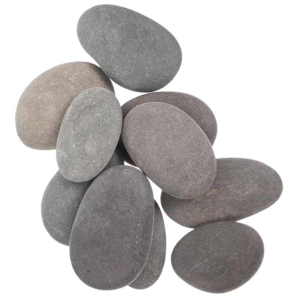 HOODANCOS 10pcs Decorative Painting Stones Smooth Rocks DIY Rock Painting Kit Garden Pebbles Craft Making