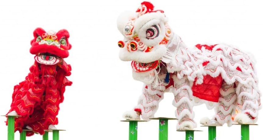 Wallmonkeys Chinese Lion Costume Dance Wall Decal Peel and Stick Graphic (60 in W x 36 in H) WM366559