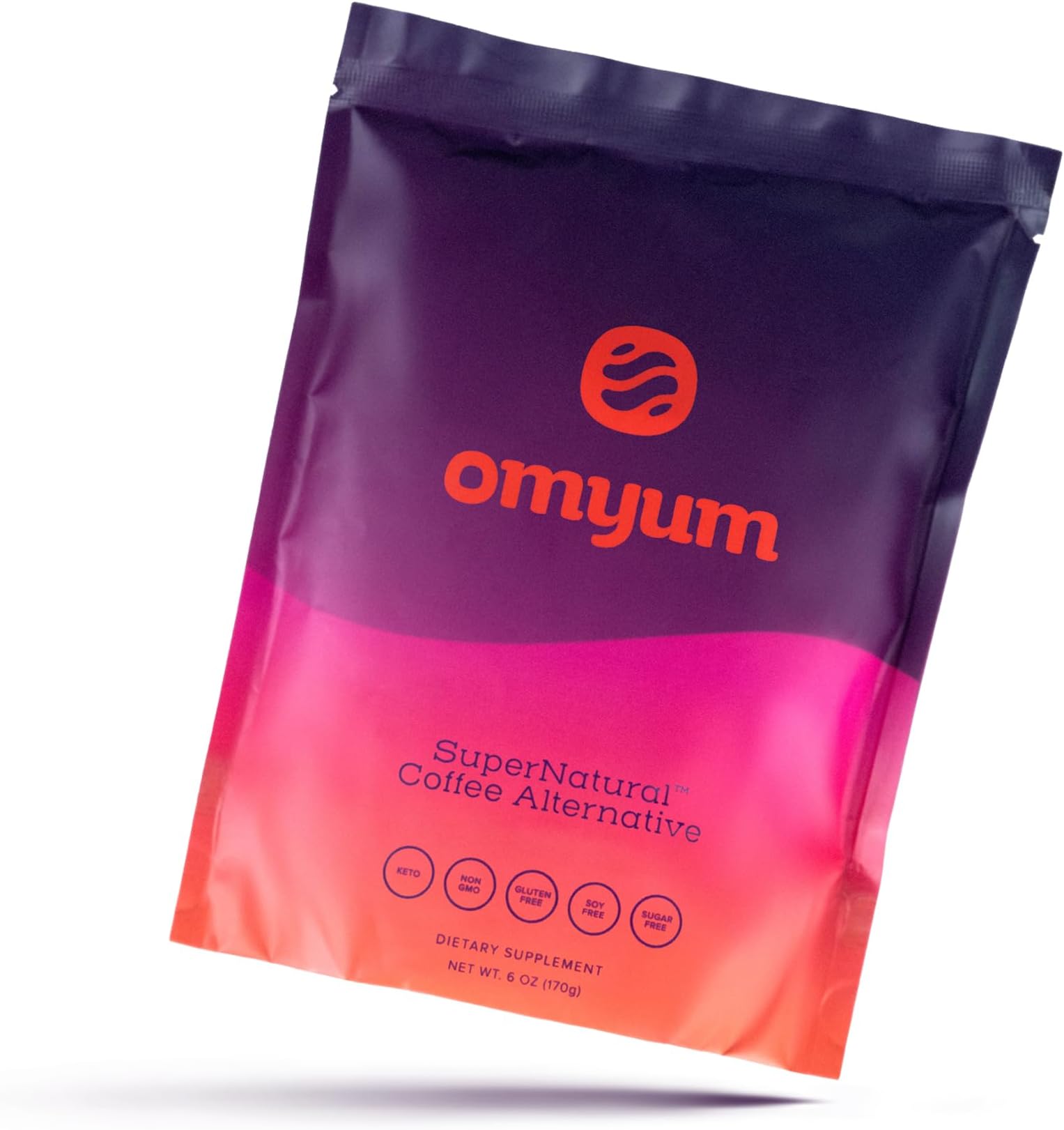 - OMYUM SuperNatural Coffee Alternative (30 Servings) - Organic Superfood Adaptogen Mushroom Blend with Cacao, Lion’s Mane, Reishi, Cordyceps, Ashwagandha & L-Theanine - Calm Energy, Focus & Gut Health