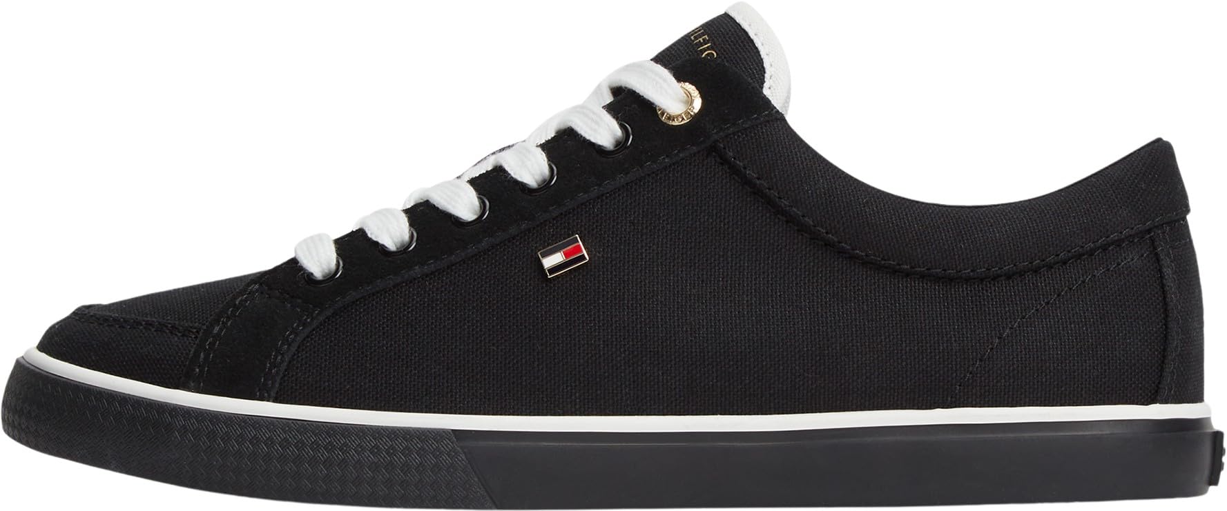 Tommy Hilfiger Women Th Low Vulc FW0FW09390 Low Top, Black, 6.5