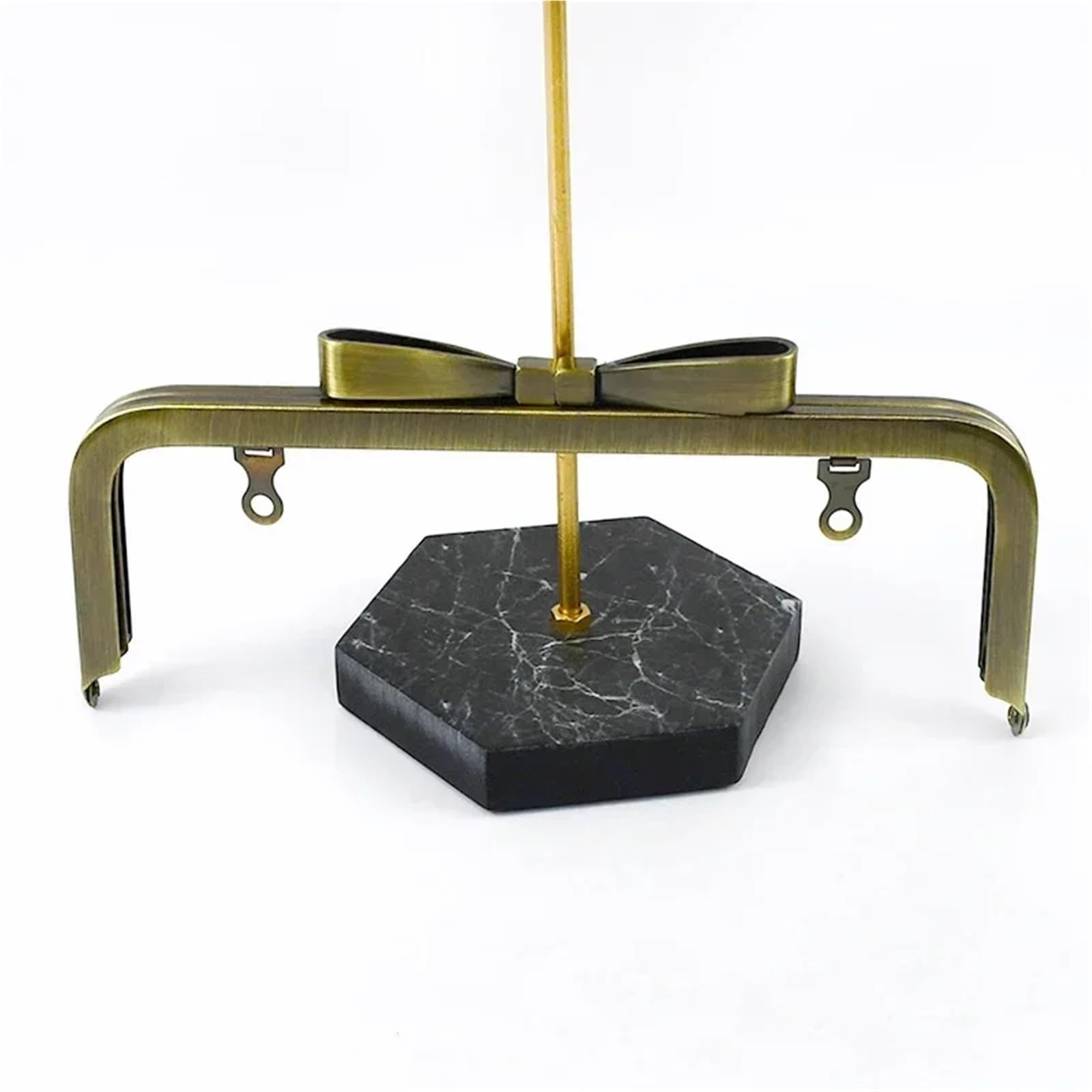 Fermoir sac à main en métal bronze 20cm au style rétro pour maroquinerie haut de gamme