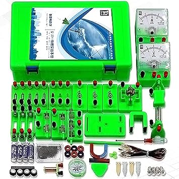 Electromagnetic Kit, Physics Laboratory, Basic Circuit Learning Starter Kit, For Kids, Middle School Students, Electromagnetic Discovery Kit, Ideal for Students Ages 8 and Up