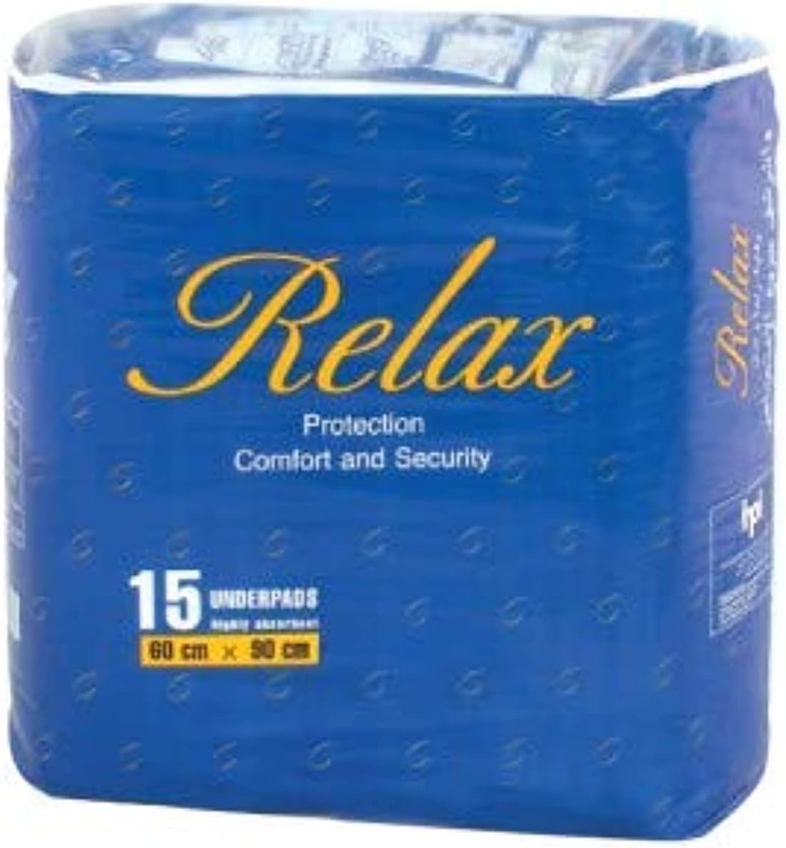 Relax Protection Comfort And Security 15 Underpads, 60 Cm x 90 Cm
