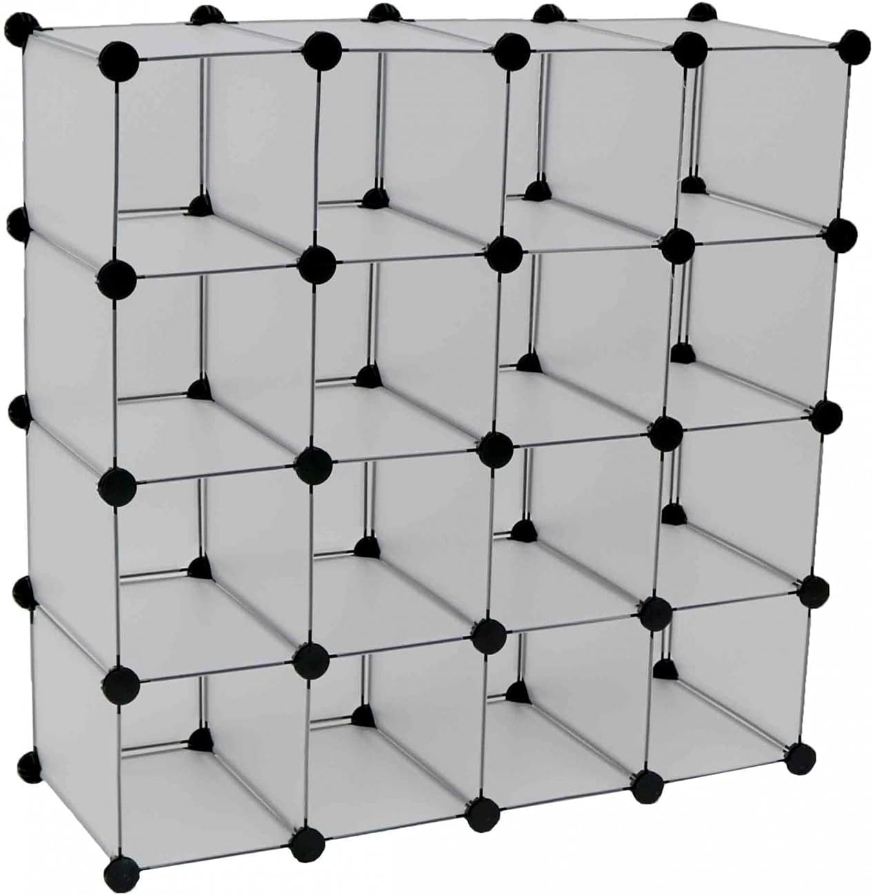 Oypla Interlocking 16 Compartment Shoe Organiser Storage Cube Rack