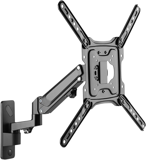 ProperAV Pneumatic Swing Arm TV Bracket Full Motion 23 28 32" 40" 42" 43" 48" 50" and 55" VESA Max 200x200