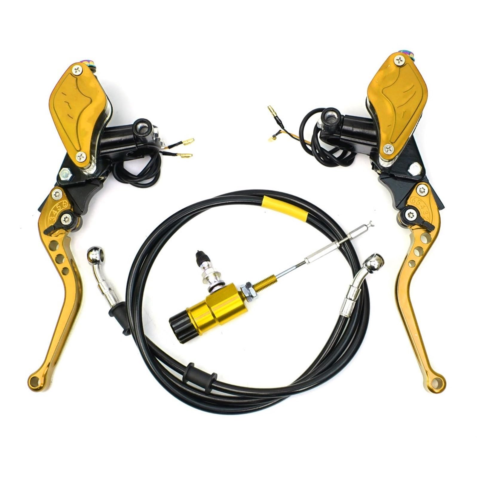 TINGYUS Motorbike Brake Lever 22mm Motorcycle Hydraulic Clutch Kit Brake Master Cylinder Dirt Bike Sport Scooter(FY G)