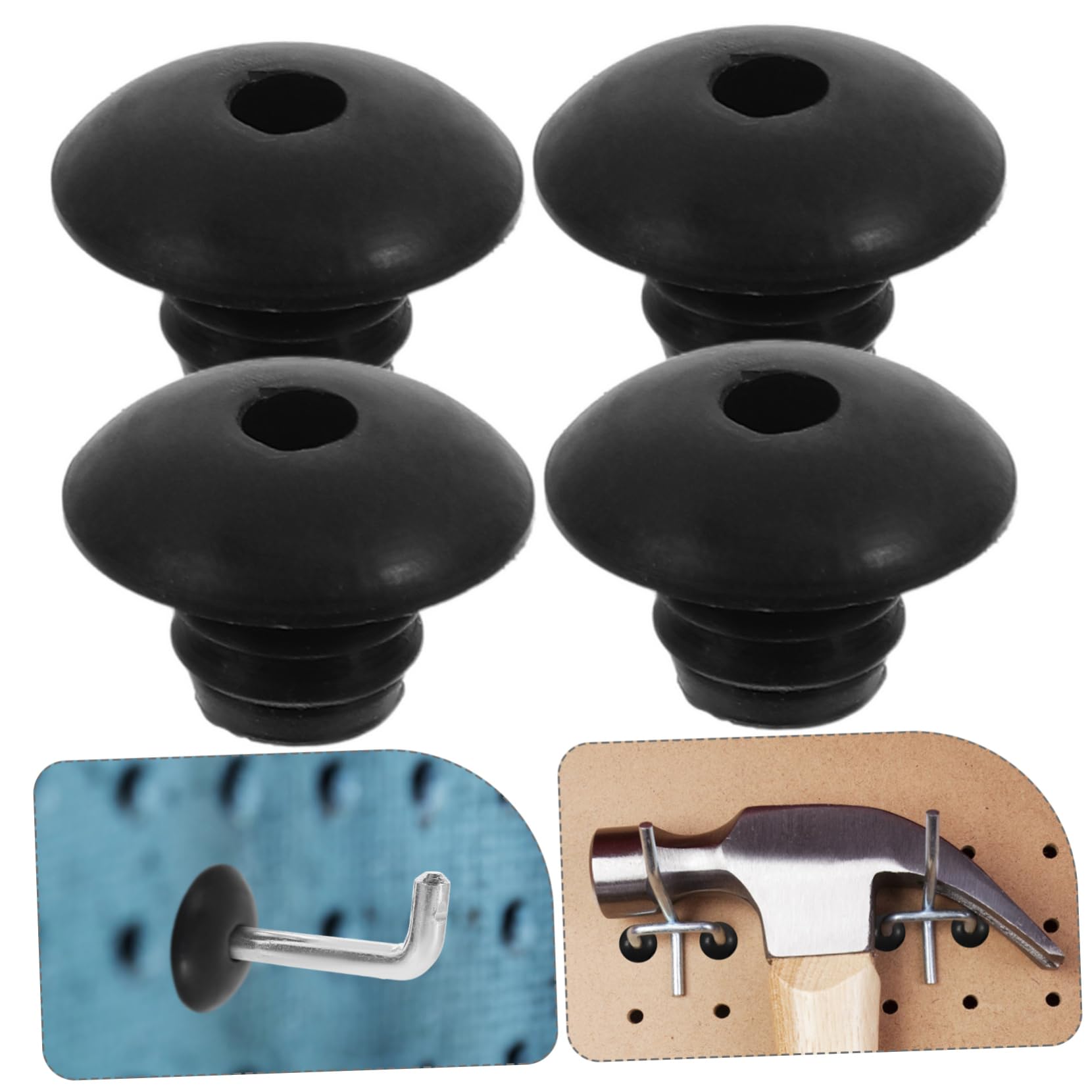 Ciieeo 120pcs Pegboard Hook Stoppers Fasteners for Pegboard Hooks for Home Office and Workshop Use