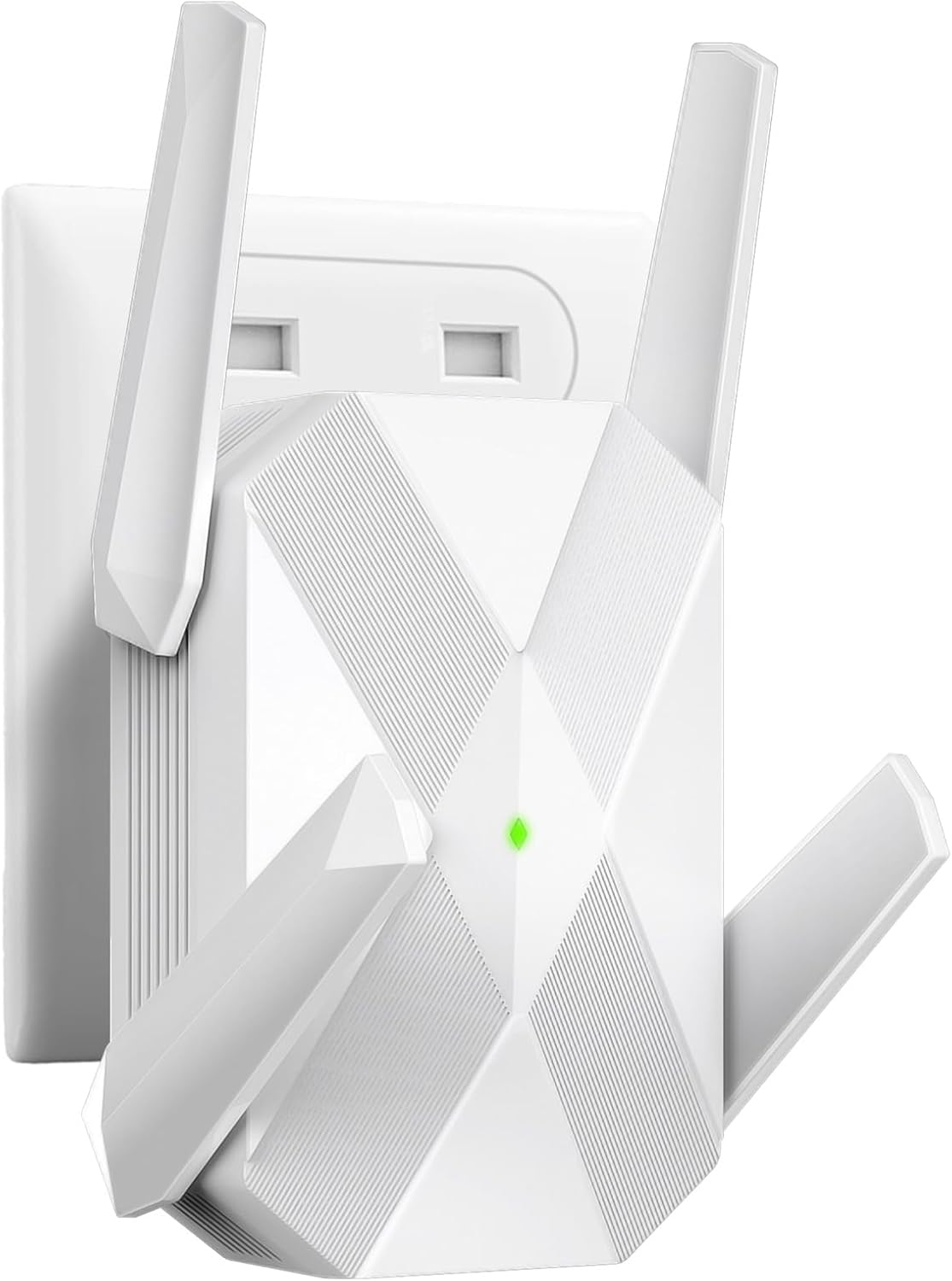 2026 AX3000 WiFi 6 Extender, WiFi Extender Signal Booster for Home-Dual Band (2.4G/5.8G), Gigabit Ethernet Port,Up to 12,000 Sq.Ft. & Support 99+ Smart Devices Easy Setup & Faster Speed (White)