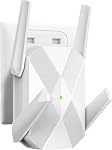 2026 AX3000 WiFi 6 Extendeur, WiFi Booster de signal d'extension, longue portée WiFi Booster avec port Ethernet Gigabit, point d'accès, double bande (2.4G/5.8G) Configuration facile et vitesse plus rapide Compatible avec Alexa