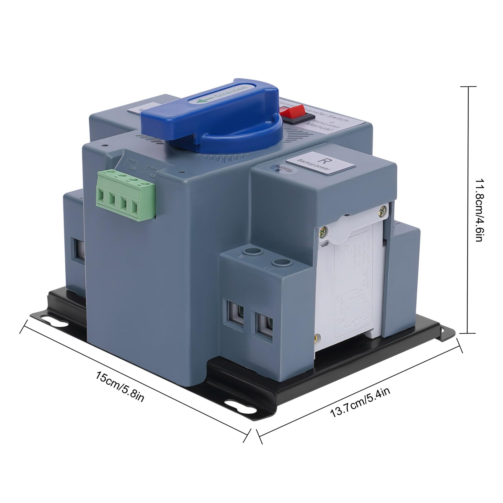 Interruttore Trasferimento Automatico Dual Power 100A 230V | NLQ4-125/2P | Per Emergenza Fabbriche E Centri Commerciali - Foto 6
