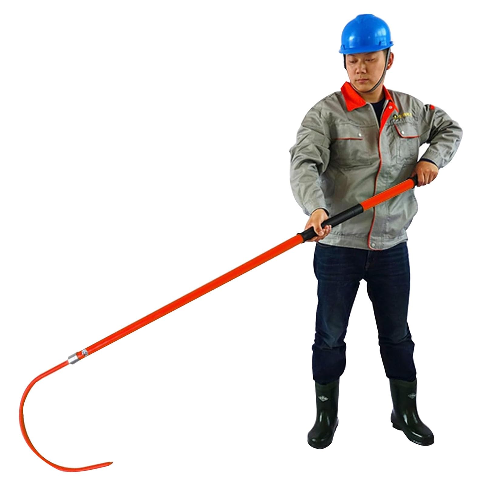 GHHVFEC Portable Insulated Rescue Hook - 3m Safety Pole for Electricians & Firefighters, Lightweight Anti-Electrocution Rescue Tool for Home & Commercial Use