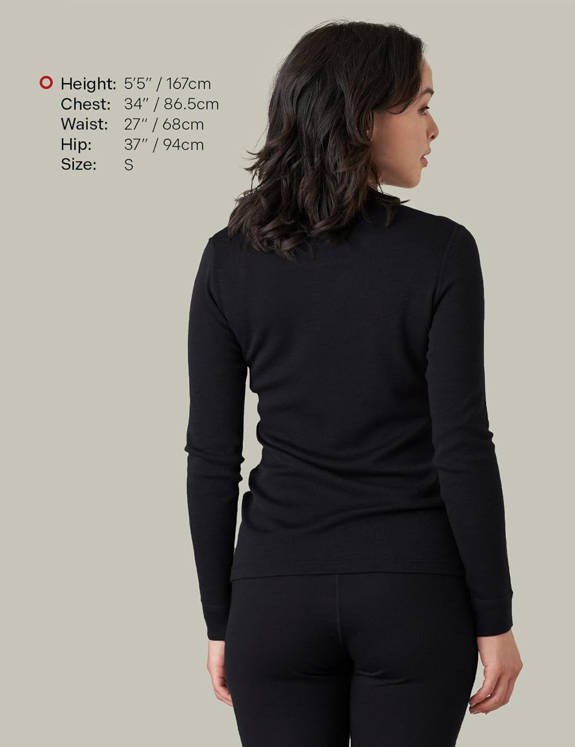 LAPASA Womens 100% Merino Wool Base Layer Midweight Activewear Thermal Underwear Long Sleeve Shirt L48 - Image 3