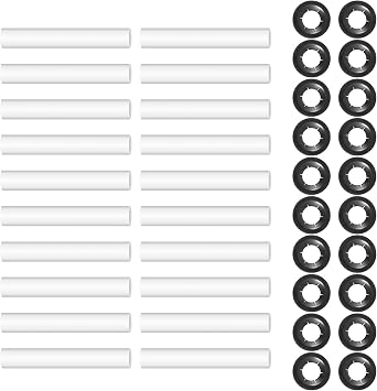 20Pcs Garage Door Hinge Quiet Roller Sleeves ABS Garage Door Hinge Rollers Noise Reducing Garage Doors Wheels Easy to Use Garage Door Hinge Roller Sleeves Suitable for Garages QUZHEMA_US