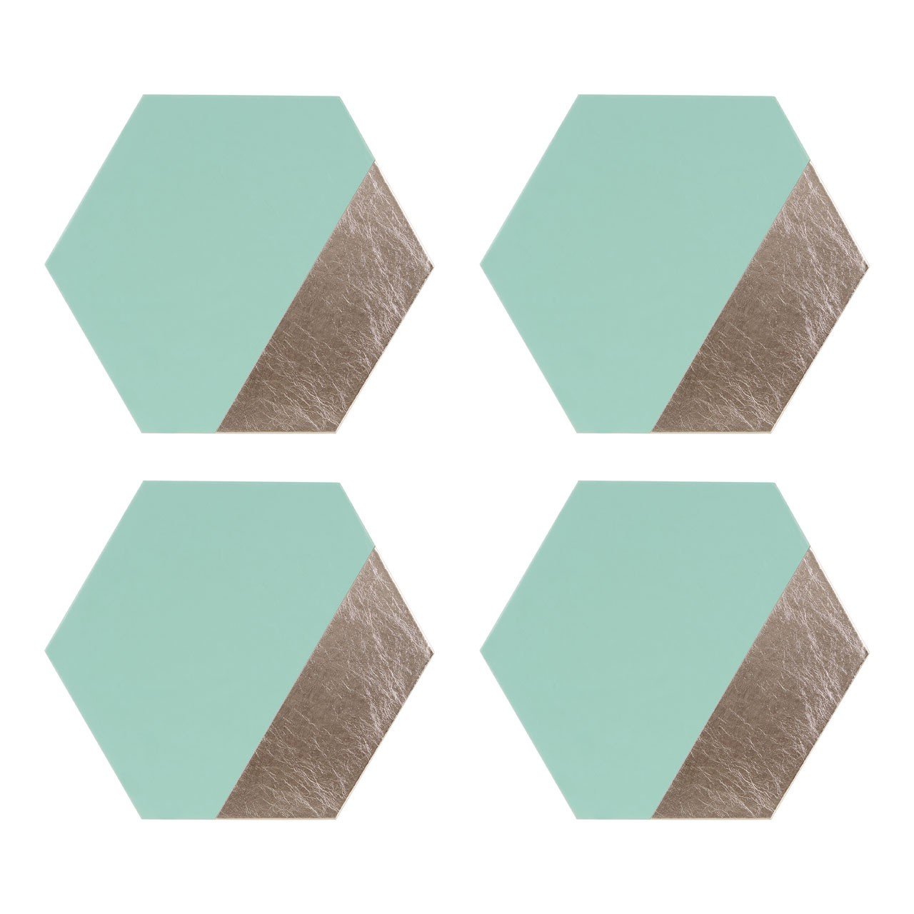 Maison By Premier Silver Dipped Jade And Placements Set Of 4